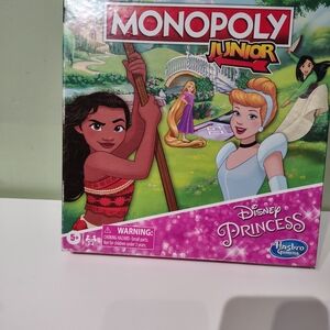 Habro Monopoly Junior Disney Princess 5+ 2-4 Players Board Game Kids COMPLETE